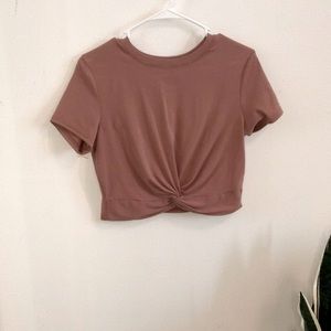 Dusty Rose Crop Top